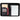 Front View of Black FSC® Mix DuraHyde Jr. Zippered Padfolio