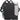 Front View of Black Gridlock Vertical 15" Computer Messenger Bag plain