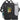Front View of Black Gridlock Vertical 15" Computer Messenger Bag