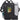 Front View of Black Gridlock Vertical 15" Computer Messenger Bag
