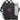 Front View of Black Gridlock Vertical 15" Computer Messenger Bag