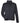 Front View of Black Heather Drop Line Fleece Jacket - M16223