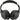 Front View of Black Hush Active Noise Cancellation Bluetooth Headphone plain