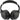 Front View of Black Hush Active Noise Cancellation Bluetooth Headphone plain