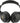 Front View of Black Hush Active Noise Cancellation Bluetooth Headphone