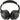 Front View of Black Hush Active Noise Cancellation Bluetooth Headphone