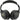 Front View of Black Hush Active Noise Cancellation Bluetooth Headphone