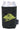 Front View of Black Koozie® Heather Collapsible Can Cooler