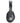 Front View of Black Light Up Logo Bluetooth Headphones