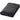 Front View of Black Micro Coral Plush Blanket plain