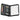 Front View of Black New Yorker Padfolio