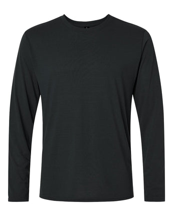 Front View of Black Performance® Long Sleeve T-Shirt - 42400