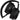 Front View of Black Rewired Recycled Bluetooth Headphones plain