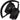 Front View of Black Rewired Recycled Bluetooth Headphones plain