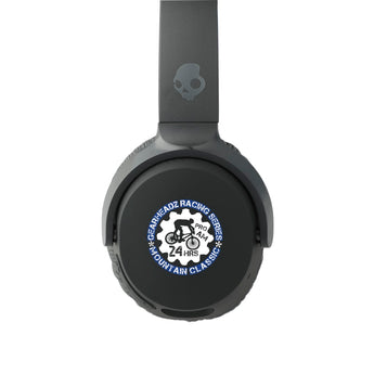 Front View of Black Skullcandy Riff 2 Bluetooth Headphones
