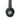 Front View of Black Skullcandy Riff 2 Bluetooth Headphones
