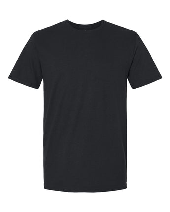 Front View of Black Softstyle® T-Shirt - 64000