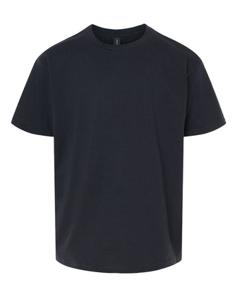 Front View of Black Softstyle® Youth T-Shirt - 64000B