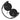 Front View of Black Sony MDR-ZX110AP Headphones plain