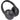 Front View of Black SoulMic Bluetooth Headphones plain
