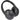 Front View of Black SoulMic Bluetooth Headphones plain