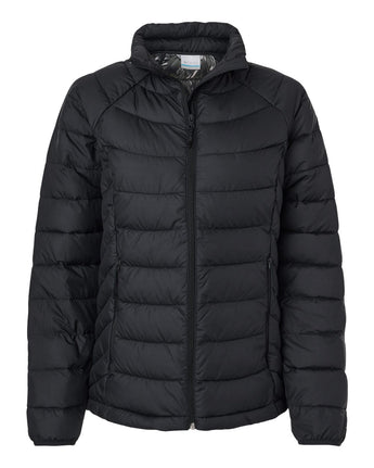 Front View of Black Women's Powder Lite™ II Full Zip Jacket - 212490