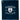 Front View of Blue 1.3 lb./doz. 18x15in Terry Golf Towel