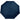 Front View of Blue 46" Recycled 3-Folding Umbrella plain