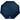 Front View of Blue 46" Recycled 3-Folding Umbrella