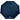 Front View of Blue 46" Recycled 3-Folding Umbrella