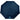 Front View of Blue 46" Recycled 3-Folding Umbrella