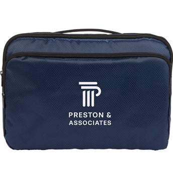 Front View of Blue Diamond Ripstop Recycled 15" Laptop Sleeve