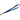 Front View of Blue Lanyard with Bulldog Clip plain