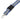 Front View of Blue Recycled Polyester Reflective Lanyard plain