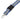 Front View of Blue Recycled Polyester Reflective Lanyard plain