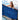 Front View of Blue Superior Weight Colored Beach Towel