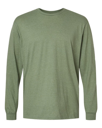 Front View of Cactus Unisex Softstyle® CVC Long Sleeve T-Shirt - 64440CVC