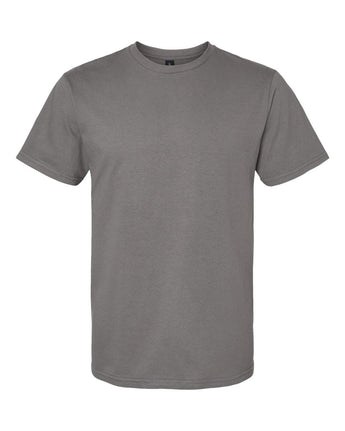 Front View of Charcoal Softstyle® Midweight T-Shirt - 65000