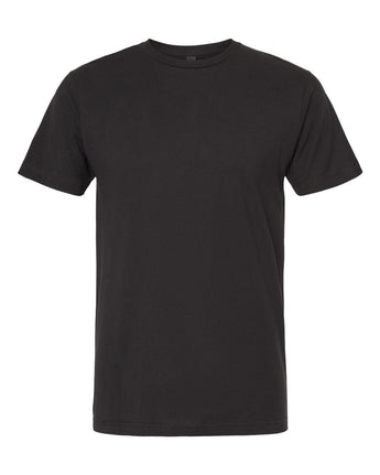 Front View of Fine Black Fine Jersey T-Shirt - 4502