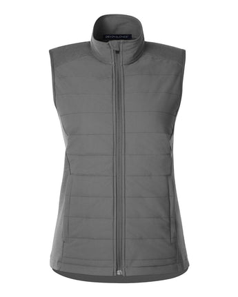 Front View of Graphite Melange/ Graphite Women's New Classics® Charleston Hybrid Vest - DG706W