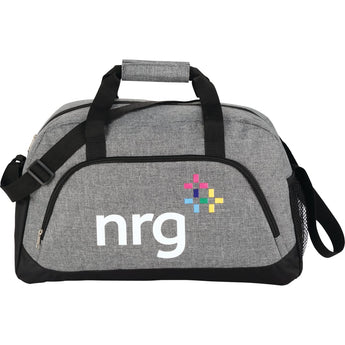 Front View of Gray 18.5" Medium Graphite Duffel Bag