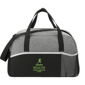 Front View of Gray Energy 17" Duffel Bag