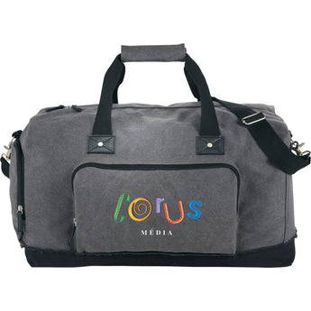 Front View of Gray Field & Co.® Hudson 21" Weekender Duffel Bag
