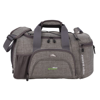 Front View of Gray High Sierra® 22" Switch Blade Sport Duffel Bag