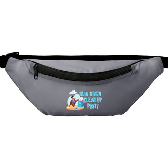 Front View of Gray Hipster Recycled rPET Fanny Pack