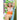Front View of Green Good Vibes Cabana Stripe Beach Towel plain