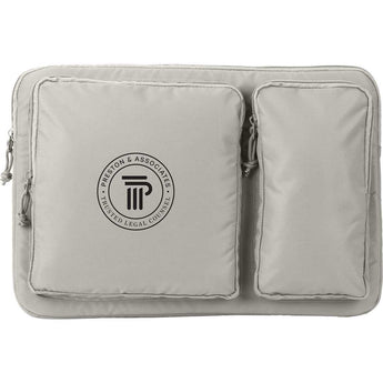 Front View of Green Greenway Recycled 15" Laptop Sleeve