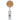 Front View of Natural Bamboo Badge Holder plain