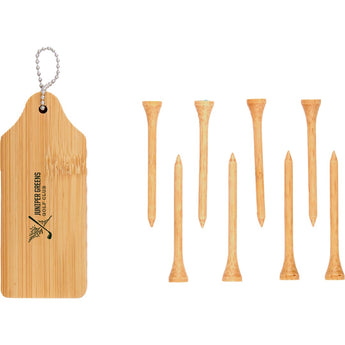 Front View of Natural Bamboo Golf Buddy