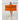 Front View of Orange "Fiji" Standard Weight Beach Towel color